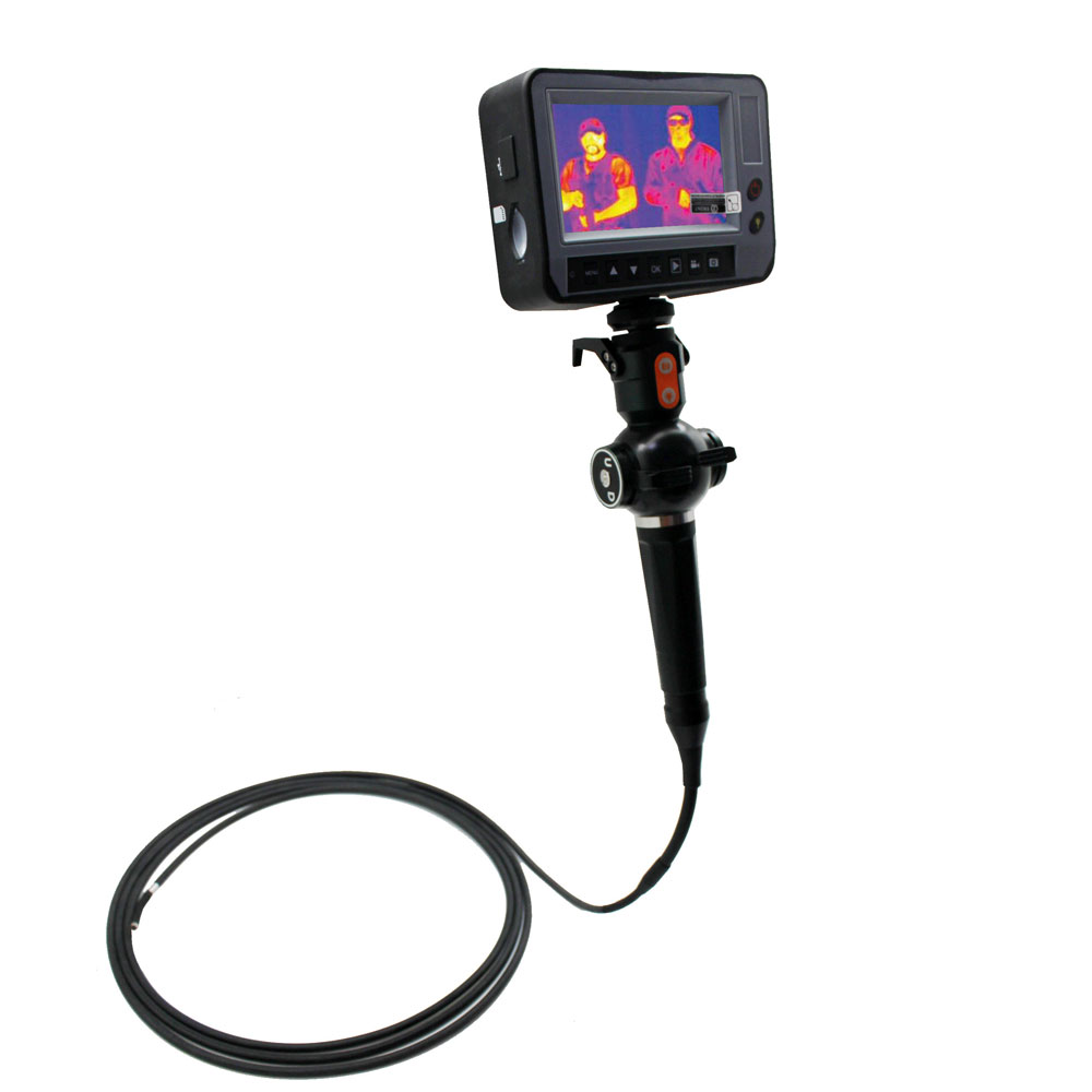 Thermal imaging endoscope with 4ways articulating tip
