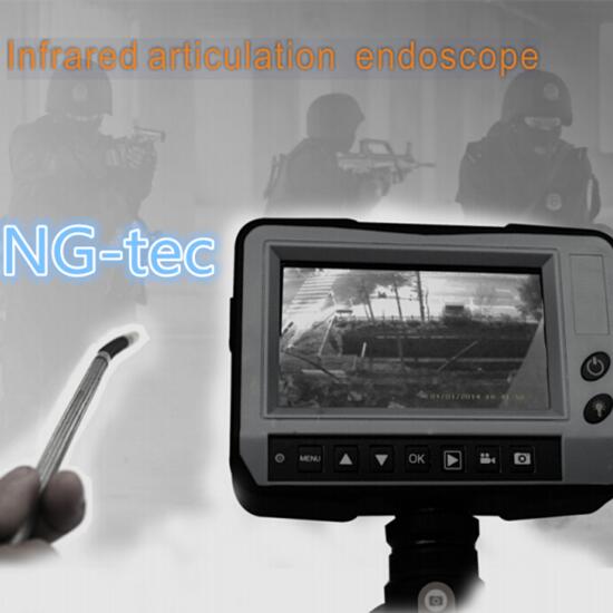 Security inspection Infrared articulating video borescope with 4.2mm camera 