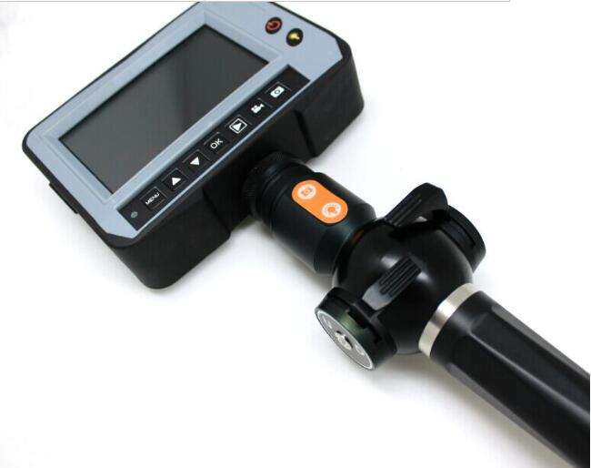 Ultraviolet light 4ways  articulating borescope for pipe crack detection 