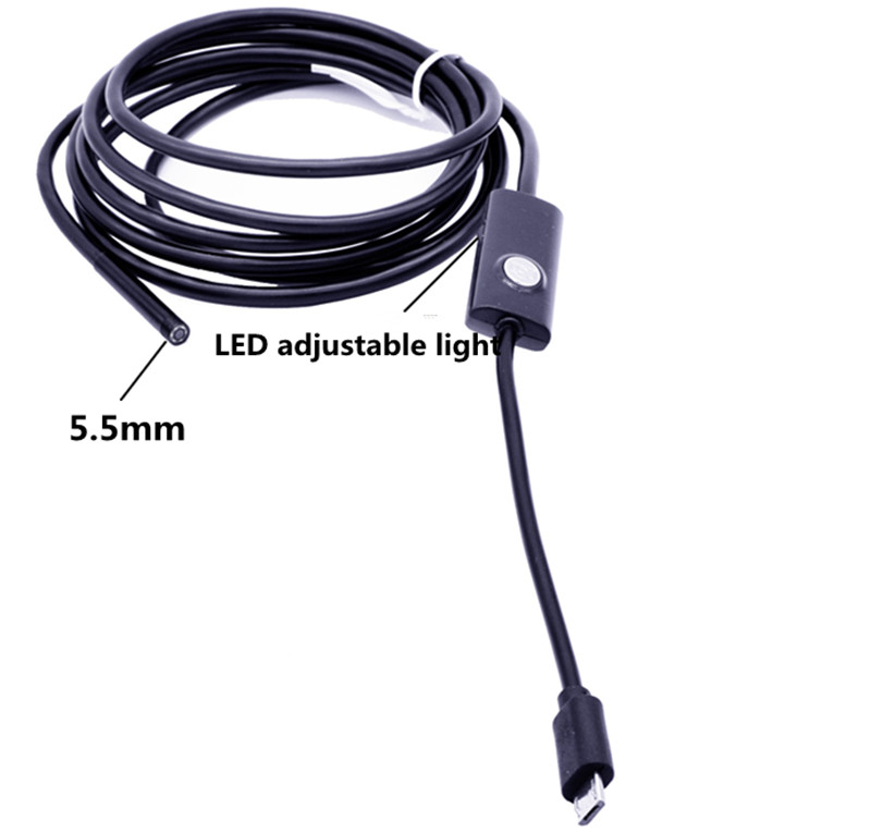 Wifi wireless driver USB endoscope camera with adjustable LED light