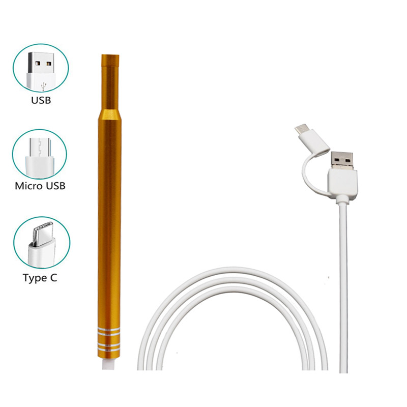Wireless USB ear endoscope digital otoscope with spoon