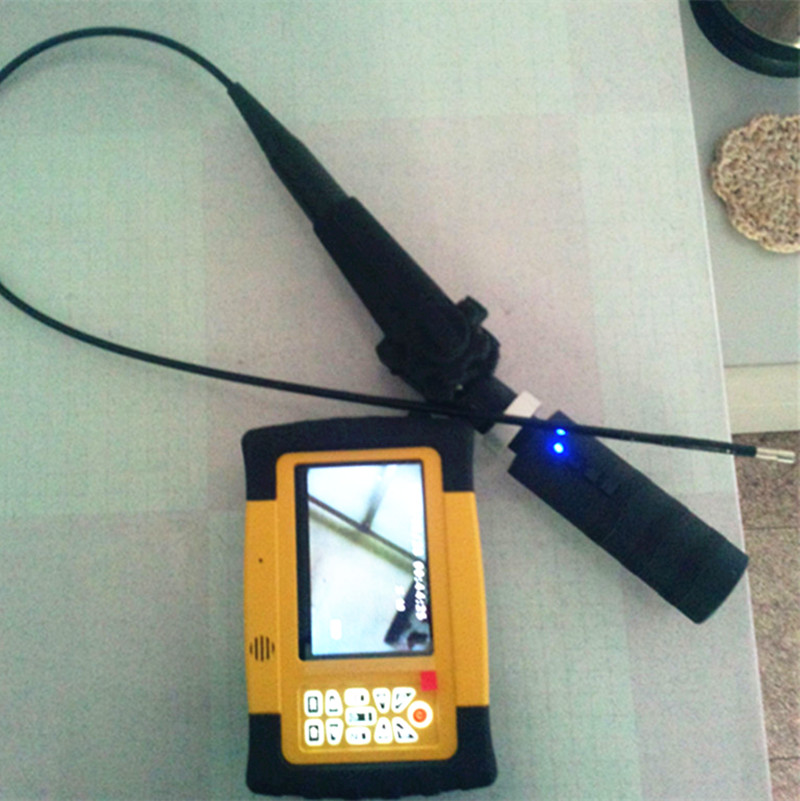 Wireless 5inch 2ways aticulating video borescope with  4mm camera 