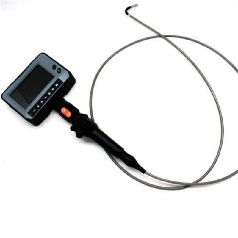 5.5mm 4ways articulation video borescope pipe inspection camera with 8pcs LED  
