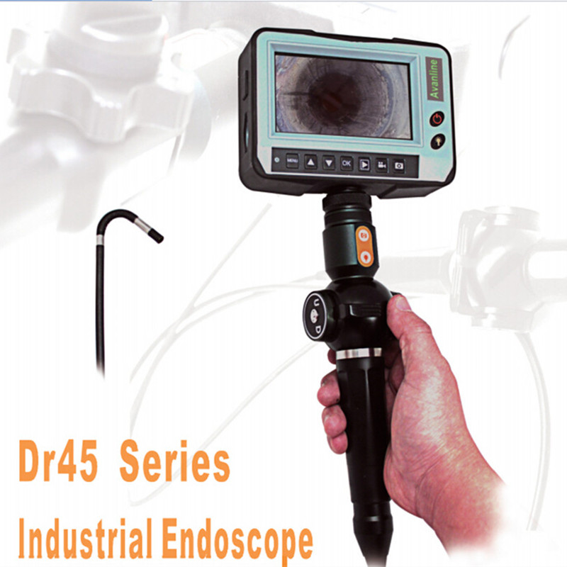 5.3mm 2ways articulating video borescopes with 8pcs LED highlight 