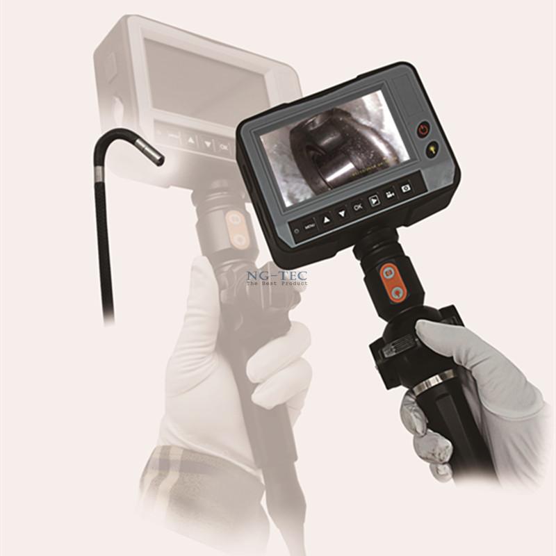 5.3mm 2ways articulating video borescopes with 8pcs LED highlight 