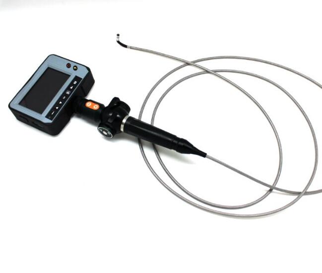Ultraviolet light 4ways  articulating borescope for pipe crack detection 