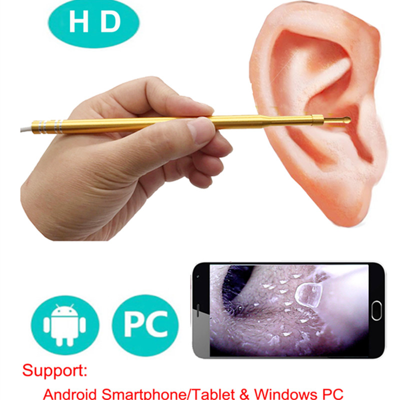 Wireless USB ear endoscope digital otoscope with spoon