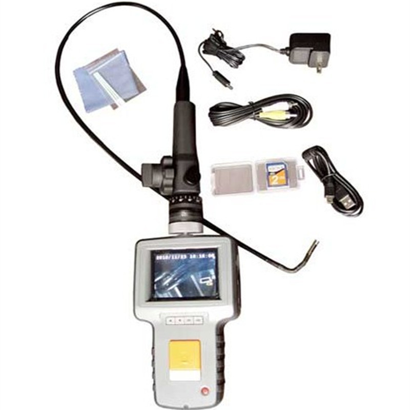 High resolution 360 degrees articulating NDT borescope videoscope endoscope