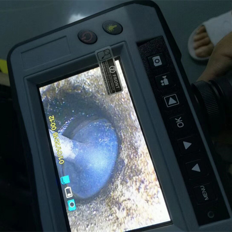 2ways articulating double lens video borescope 